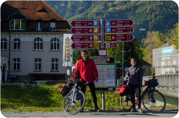 Las rutas de cicloturismo en Suiza, una pinturita.